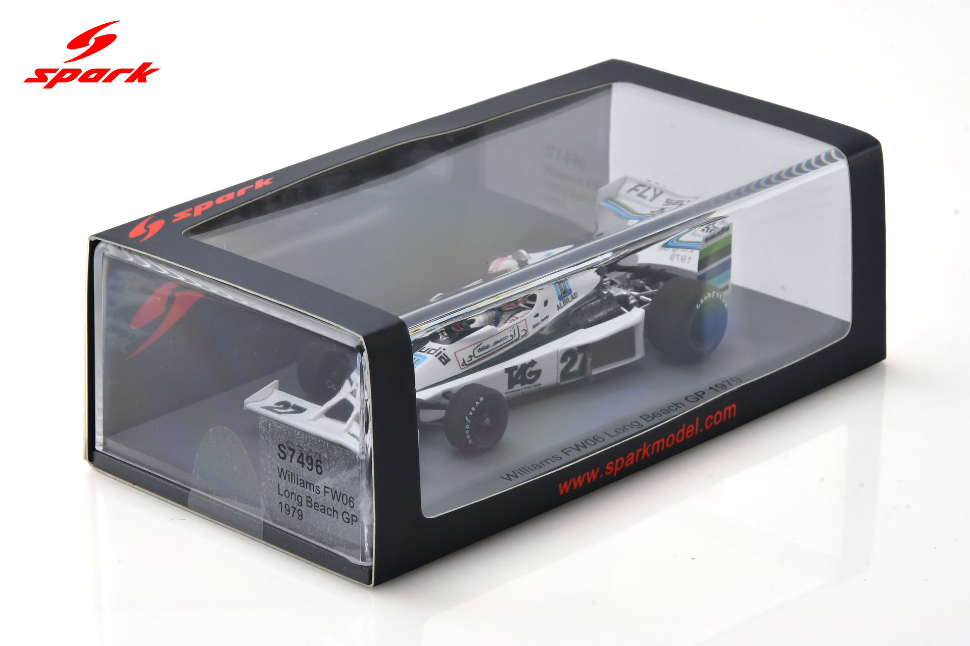 Spark 1:43 Williams FW06 No.27 Long Beach GP 1979 Alan Jones (S7496) Resin Model 5 Spark 1:43 Williams FW06 No.27 Long Beach GP 1979 Alan Jones (S7496) Resin Model - Image 5