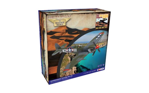 Corgi - 1:72 Supermarine Spitfire Mk.IXc 'Porky II' - 31st USAAD - Lt.Robert Connor - Limited Edition Diecast Model 10 Corgi - 1:72 Supermarine Spitfire Mk.IXc 'Porky II' - 31st USAAD - Lt.Robert Connor - Limited Edition Diecast Model
