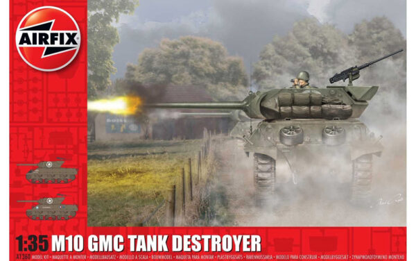 airfix - 1:35 m10 gmc tank destroyer (a1360) model kit