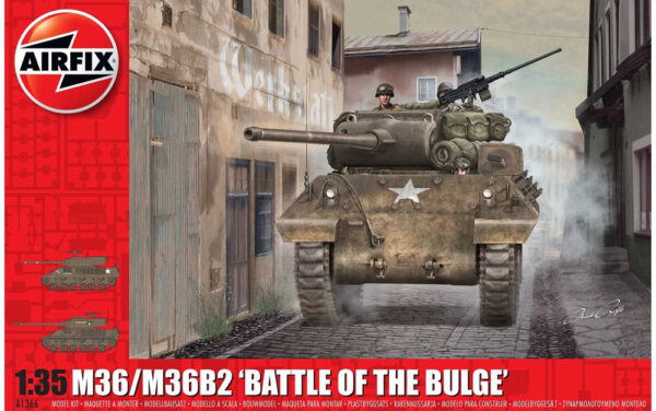 airfix - 1:35 m36/m36b2 "battle of the bulge" (a1366) model kit