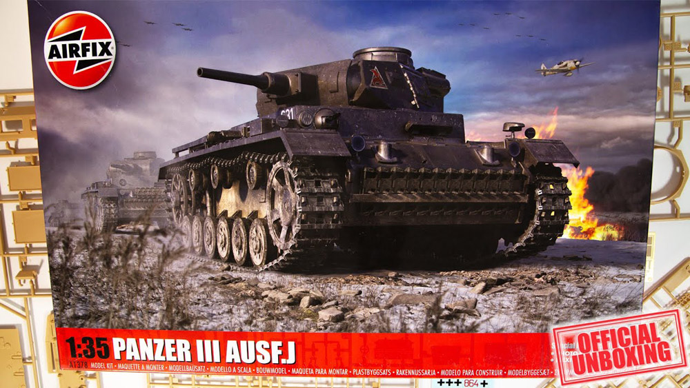 airfix - 1:35 panzer iii ausf j (a1378) model kit