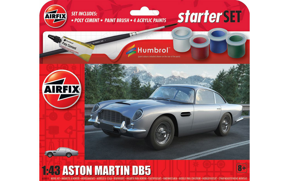 airfix - 1:43 aston martin db5 starter set (a55011) model kit