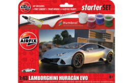 airfix - 1:43 lamborghini huracan evo starter set (a55007) model kit