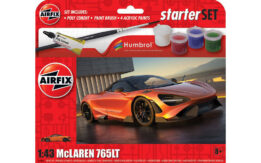 airfix - 1:43 mclaren 765lt starter set (a55006) model kit