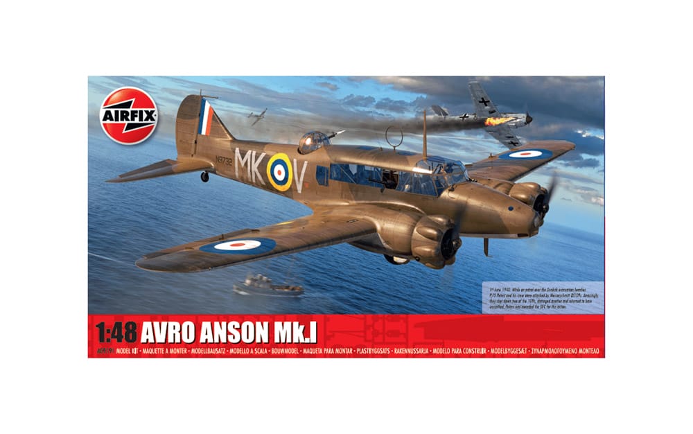 airfix - 1:48 avro anson mk.i (a09191) model kit