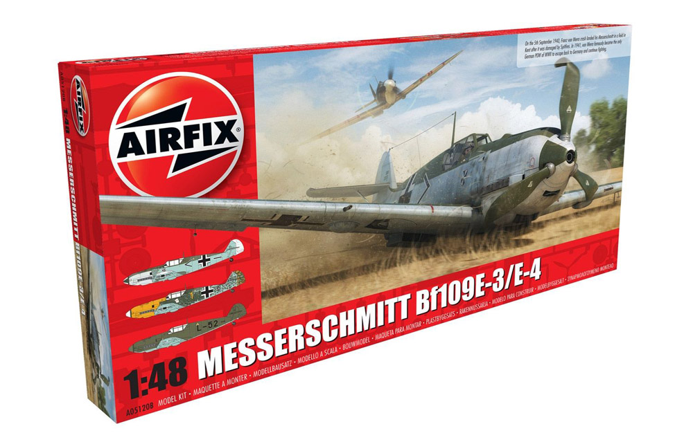 airfix - 1:48 messerschmitt me109e-3/e-4 (a05120b) model kit