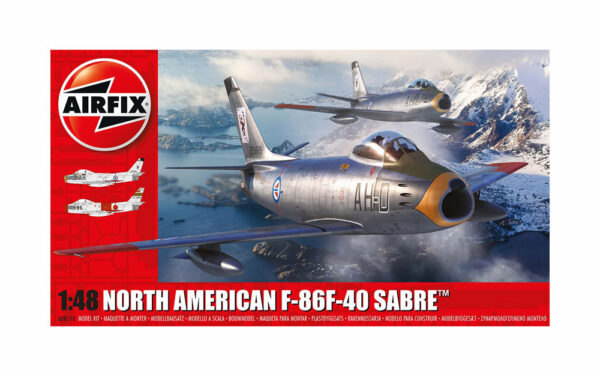 airfix - 1:48 north american f-86f-40 sabre (a08110) model kit