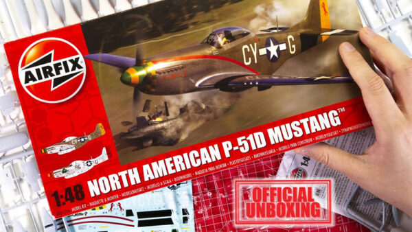 airfix - 1:48 north american p-51d mustang (a05131a) model kit