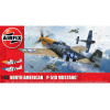 airfix - 1:48 north american p-51d mustang (filletless tails) (a05138) model kit