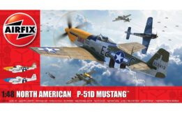 airfix - 1:48 north american p-51d mustang (filletless tails) (a05138) model kit