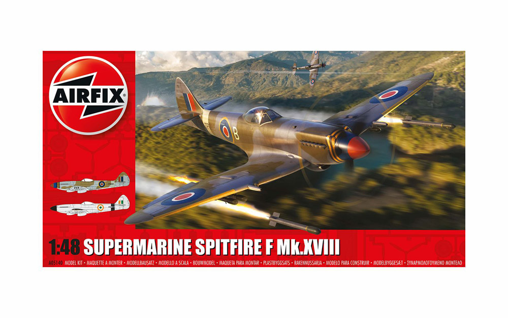 airfix - 1:48 supermarine spitfire f mk.xviii (a05140) model kit