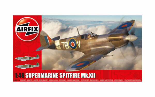 airfix - 1:48 supermarine spitfire mk.xii (a05117a) model kit