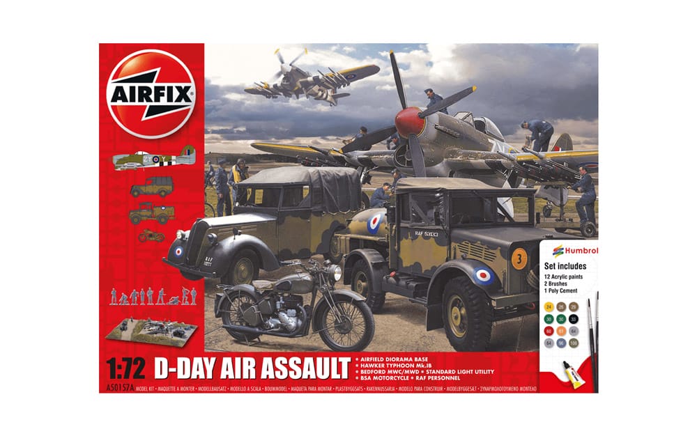 airfix - 1:72 75th anniversay d-day air assault set (a50157a) model kit
