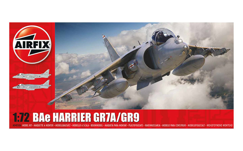 airfix - 1:72 bae harrier gr7a/gr9 (a04050a) model kit
