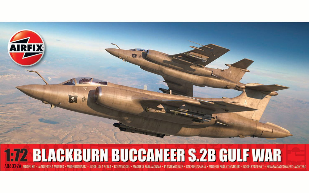 airfix - 1:72 blackburn buccaneer s.2b gulf war (a06022a) model kit