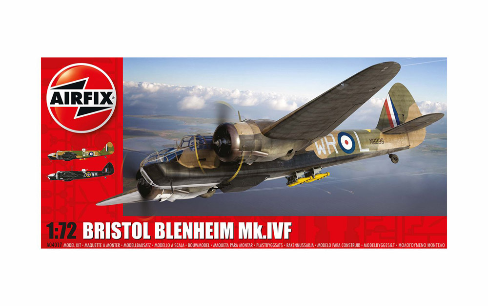 airfix - 1:72 bristol blenheim mk.ivf (a04017) model kit