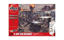 airfix - 1:72 d-day sea assault gift set (a50156a) model kit