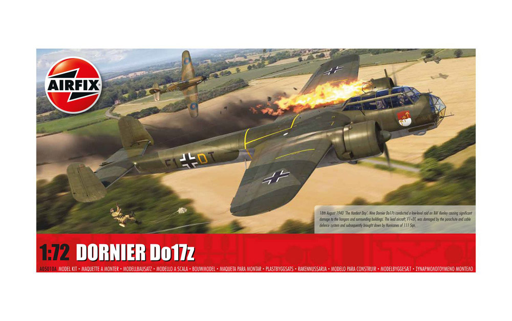 airfix - 1:72 dornier do17z (a05010a) model kit