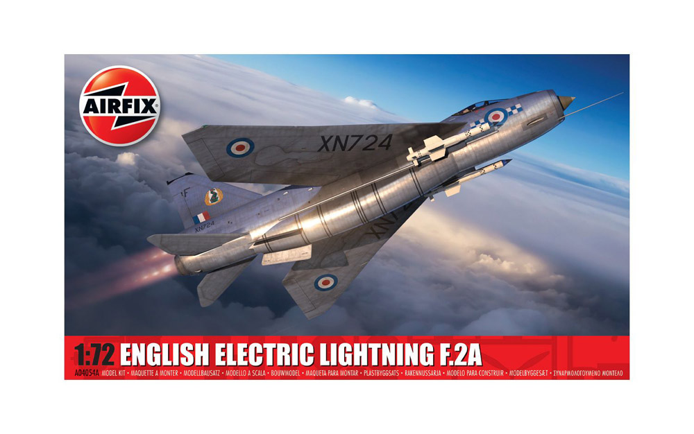 airfix - 1:72 english electric lightning f.2a (a04054a) model kit
