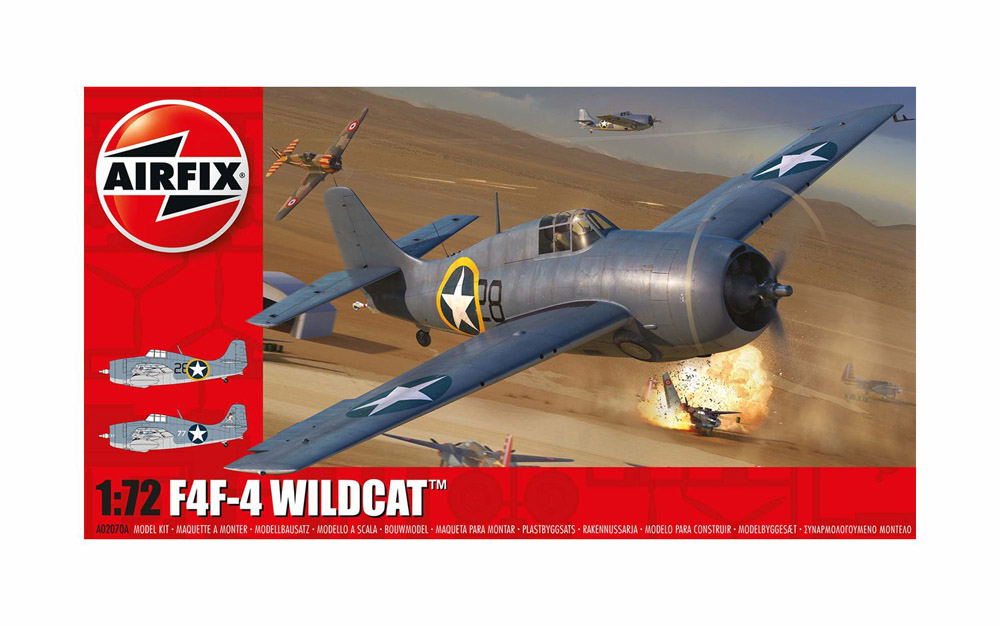 airfix - 1:72 f4f-4 wildcat (a02070a) model kit