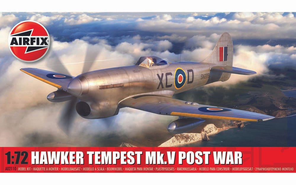 airfix - 1:72 hawker tempest mk.v post war (a02110) model kit