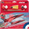 airfix - 1:72 raf red arrows gnat small starter set (a55105) model kit