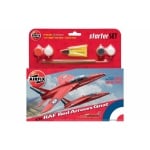 Airfix - 1:72 RAF Red Arrows Gnat Small Starter Set (A55105) Model Kit