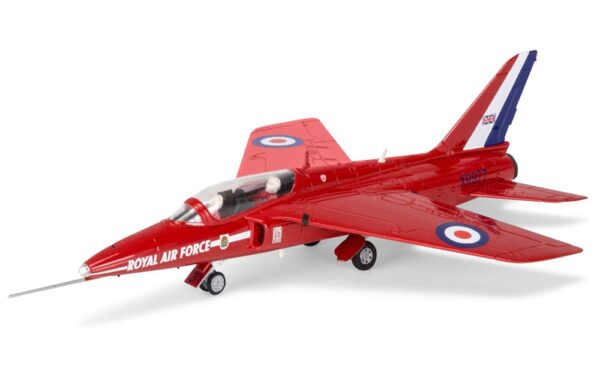 airfix - 1:72 raf red arrows gnat small starter set (a55105) model kit