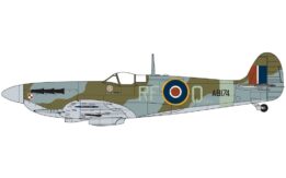 airfix - 1:72 supermarine spitfire mkvc starter set (a55001) model kit