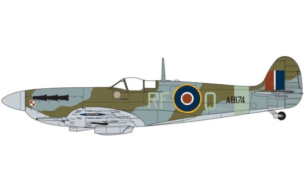 airfix - 1:72 supermarine spitfire mkvc starter set (a55001) model kit