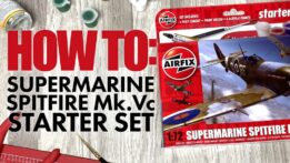airfix - 1:72 supermarine spitfire mkvc starter set (a55001) model kit
