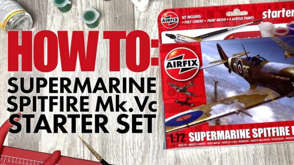 airfix - 1:72 supermarine spitfire mkvc starter set (a55001) model kit