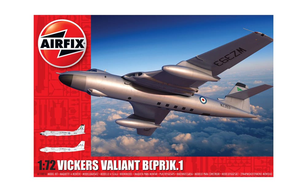 airfix - 1:72 vickers valiant b(pr)k.1 (a11001a) model kit