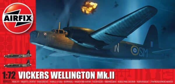 airfix - 1:72 vickers wellington mk.ii (a08021) model kit