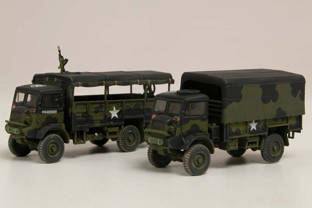 airfix - 1:76 bedford qld/qlt trucks (a03306) model kit