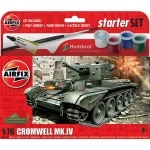 Airfix - 1:76 Cromwell Mk.IV Hanging Gift Set (A55109A) Model Kit