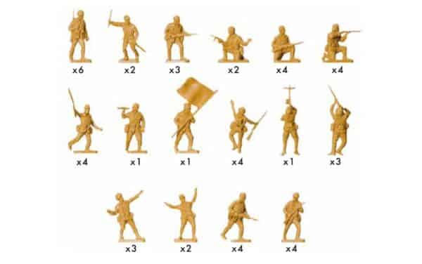 airfix - 1:76 japanese infantry (a00718v) model kit
