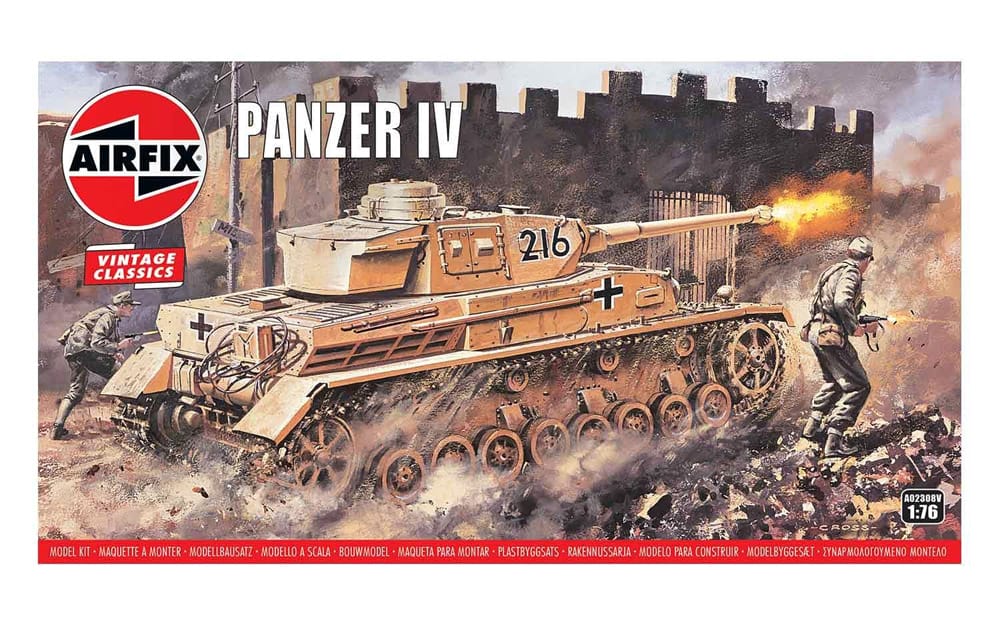 airfix - 1:76 panzer iv (a02308v) model kit