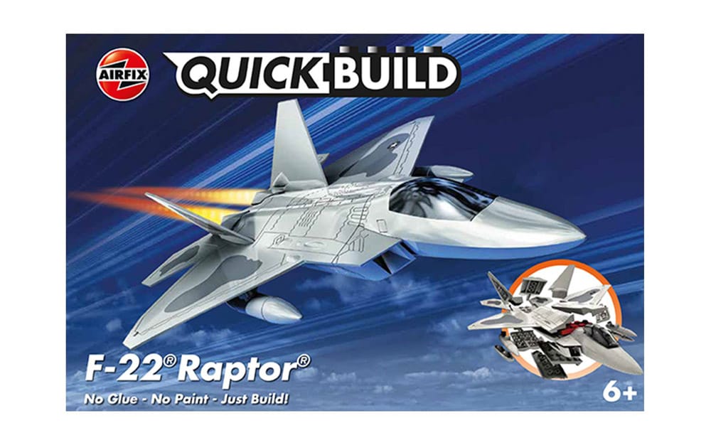 airfix quickbuild f22 raptor (j6005) model kit