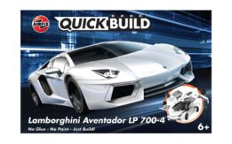 airfix quickbuild lamborghini aventador white (j6019) model kit