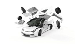 airfix quickbuild lamborghini aventador white (j6019) model kit