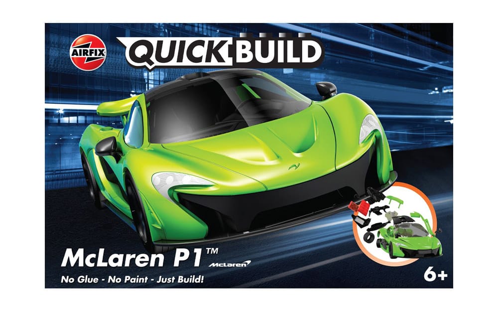 airfix quickbuild mclaren p1 green (j6021) model kit