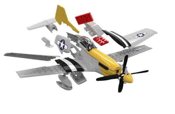 airfix quickbuild p-51d mustang (j6016) model kit