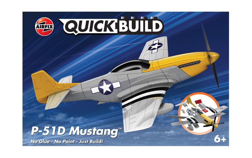 airfix quickbuild p-51d mustang (j6016) model kit