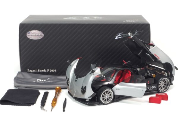 Almost Real 850401001 1:18 Pagani Zonda F Grigio Grey Diecast Models