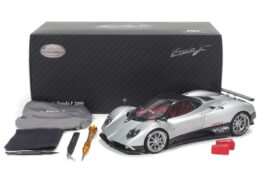 Almost Real 850401001 1:18 Pagani Zonda F Grigio Grey Diecast Models