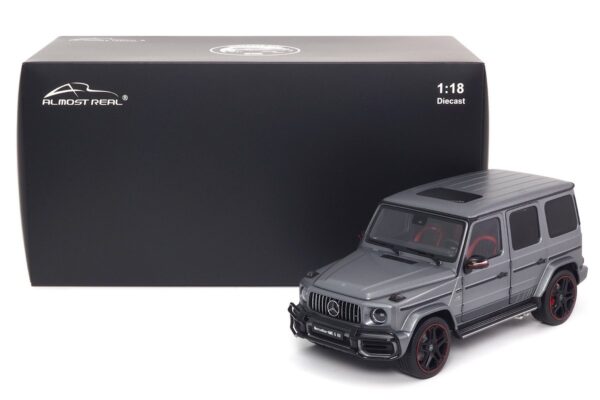 Almost Real 820801 Mercedes AMG G63 2019 Designo Platinum Magno Grey diecast model car