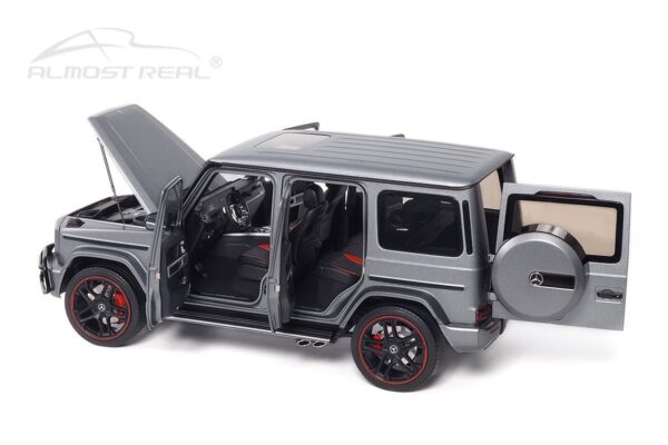 Almost Real 820801 Mercedes AMG G63 2019 Designo Platinum Magno Grey diecast model car