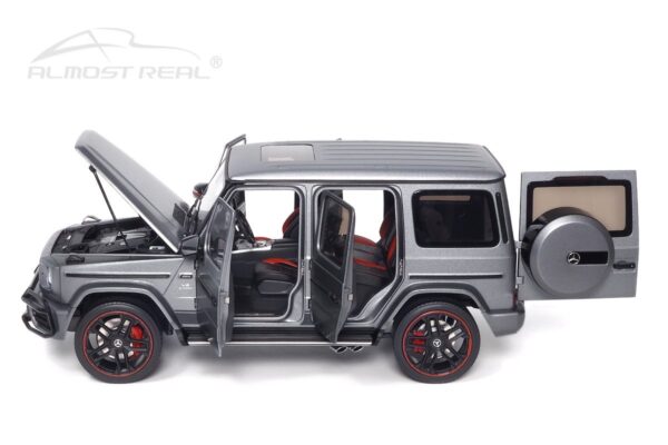 Almost Real 820801 Mercedes AMG G63 2019 Designo Platinum Magno Grey diecast model car