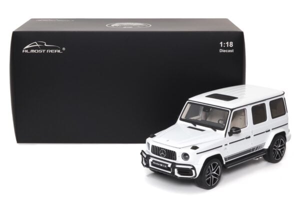 Almost Real 820803 1:18 Mercedes G63 AMG White 2019 Diecast Model